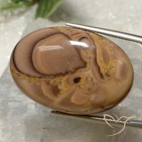 Jaspe Multicolore naturelle ovale, 33.76 ct, Opaque