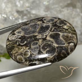 Jaspe Multicolore naturelle ovale, 37.90 ct, Opaque
