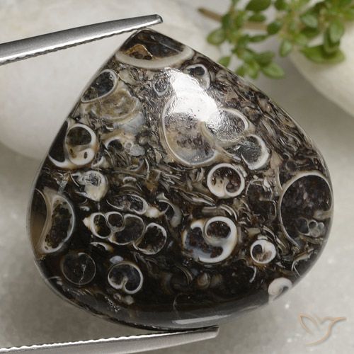 35.93ct Naturel Multicolore Jaspe, En forme de poire, Opaque