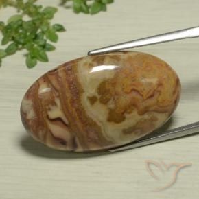 Jaspe Multicolore naturelle ovale, 23.47 ct, Opaque