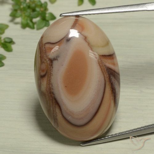 25.95ct Naturel Multicolore Jaspe, ovale, Opaque