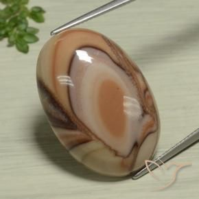 Jaspe Multicolore naturelle ovale, 25.95 ct, Opaque