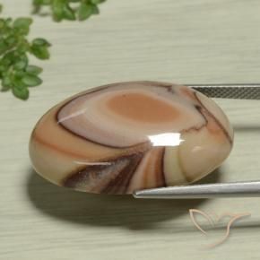 Jaspe Multicolore naturelle ovale, 25.95 ct, Opaque