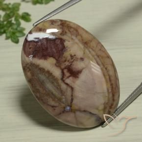 Jaspe Multicolore naturelle ovale, 26.89 ct, Opaque