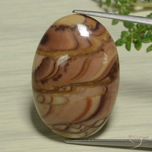 22.47ct Naturel Multicolore Jaspe, ovale, Opaque