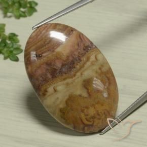 Jaspe Multicolore naturelle ovale, 25.93 ct, Opaque