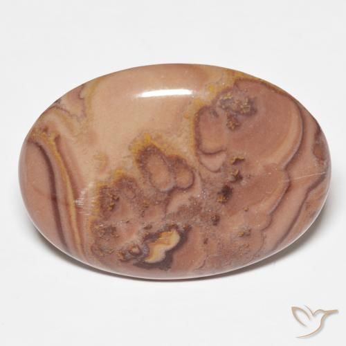22.10ct Naturel Multicolore Jaspe, ovale, Opaque