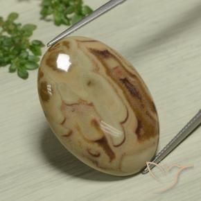Jaspe Multicolore naturelle ovale, 22.89 ct, Opaque