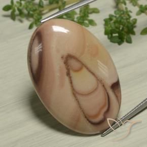 Jaspe Multicolore naturelle ovale, 23.72 ct, Opaque