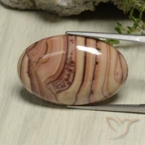 Jaspe Multicolore naturelle ovale, 24.05 ct, Opaque