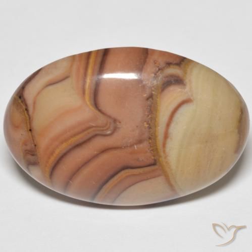 23.68ct Naturel Multicolore Jaspe, ovale, Opaque