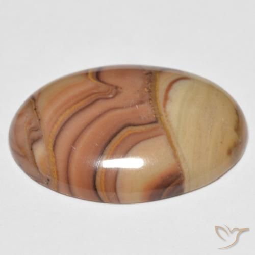 Jaspe Multicolore naturelle ovale, 23.68 ct, Opaque