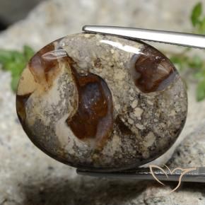 Jaspe Multicolore naturelle ovale, 29.47 ct, Opaque