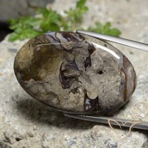 Jaspe Multicolore naturelle ovale, 40.67 ct, Opaque