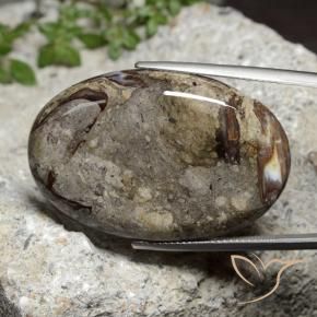 Jaspe Multicolore naturelle ovale, 42.92 ct, Opaque