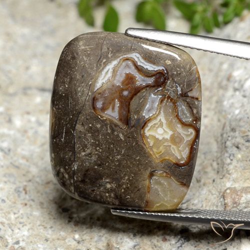 19.87ct Naturel Multicolore Jaspe, Coussin, Opaque