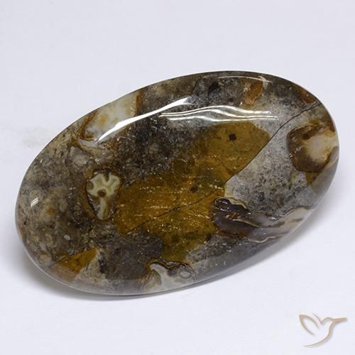 Jaspe Multicolore naturelle ovale, 48.91 ct, Opaque