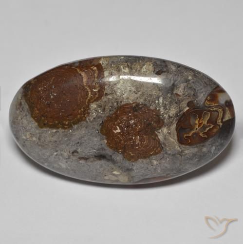 46.26ct Naturel Multicolore Jaspe, ovale, Opaque