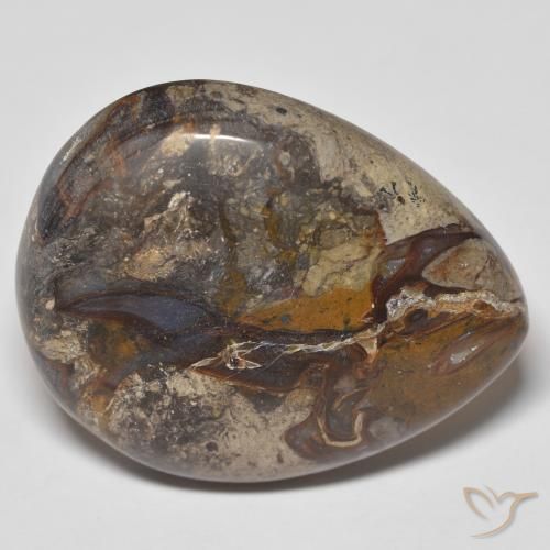 Jaspe Multicolore naturelle En forme de poire, 35.91 ct, Opaque