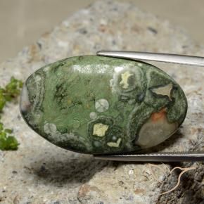 Jaspe Multicolore naturelle ovale, 27.42 ct, Opaque