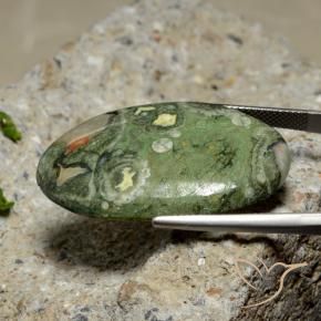 Jaspe Multicolore naturelle ovale, 27.42 ct, Opaque