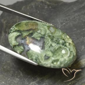 Jaspe Multicolore naturelle ovale, 30.57 ct, Opaque