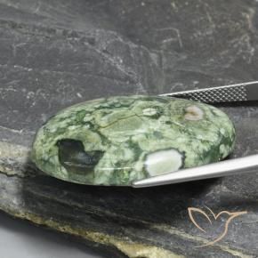 Jaspe Multicolore naturelle ovale, 28.77 ct, Opaque