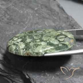 Jaspe Multicolore naturelle ovale, 38.32 ct, Opaque