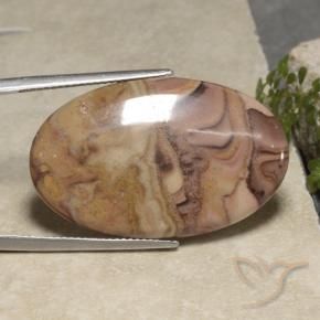 Jaspe Multicolore naturelle ovale, 24.61 ct, Opaque