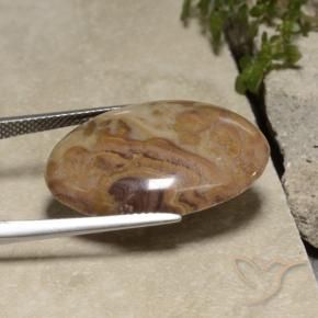 Jaspe Multicolore naturelle ovale, 15.35 ct, Opaque