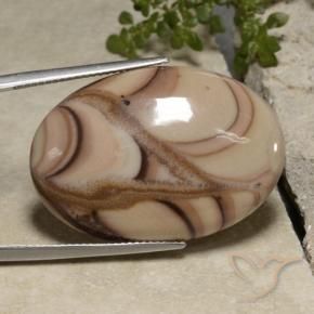 Jaspe Multicolore naturelle ovale, 26.81 ct, Opaque