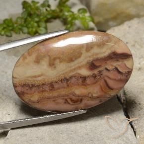 Jaspe Multicolore naturelle ovale, 16.98 ct, Opaque