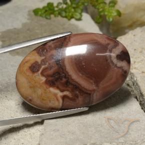 Jaspe Multicolore naturelle ovale, 26.25 ct, Opaque