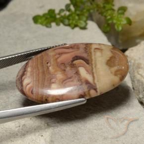 Jaspe Multicolore naturelle ovale, 18.42 ct, Opaque