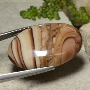Jaspe Multicolore naturelle Coupe ovale, 26.59 ct, Opaque