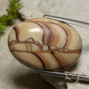 Jaspe Multicolore naturelle ovale, 24.50 ct, Opaque