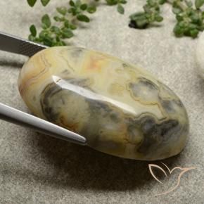Jaspe Multicolore naturelle ovale, 62.76 ct, Opaque