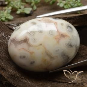 Jaspe Multicolore naturelle ovale, 44.66 ct, Opaque