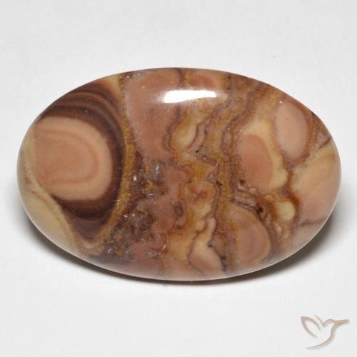 23.08ct Naturel Multicolore Jaspe, ovale, Opaque