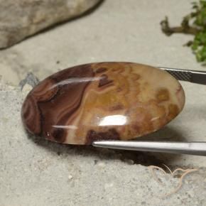 Jaspe Multicolore naturelle ovale, 33.44 ct, Opaque