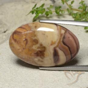 Jaspe Multicolore naturelle ovale, 23.49 ct, Opaque