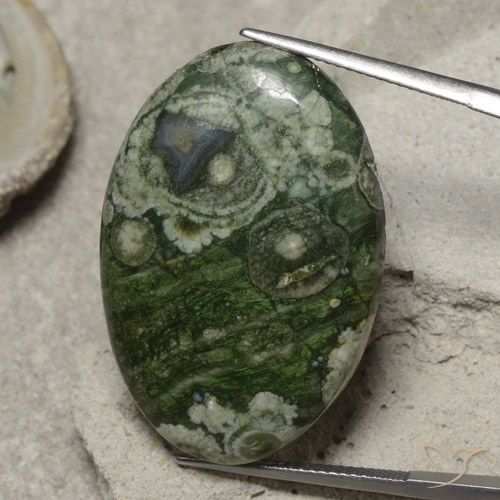 29.52ct Naturel Multicolore Jaspe, ovale, Opaque