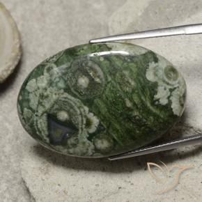 Jaspe Multicolore naturelle ovale, 29.52 ct, Opaque