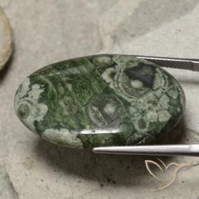 Jaspe Multicolore naturelle ovale, 29.52 ct, Opaque