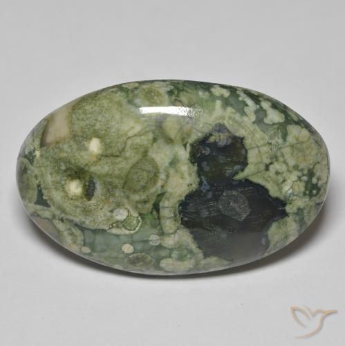 33.43ct Naturel Multicolore Jaspe, ovale, Opaque