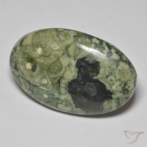 Jaspe Multicolore naturelle ovale, 33.43 ct, Opaque