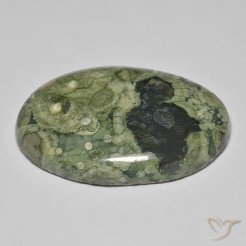 Jaspe Multicolore naturelle ovale, 33.43 ct, Opaque