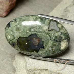 Jaspe Multicolore naturelle ovale, 31.92 ct, Opaque