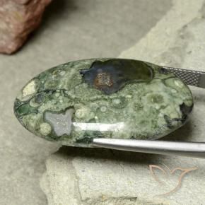 Jaspe Multicolore naturelle ovale, 31.92 ct, Opaque
