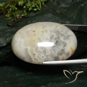 Jaspe Multicolore naturelle ovale, 46.37 ct, Opaque